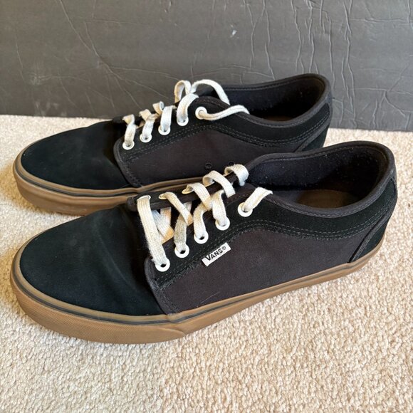 Vans Skate Boarding Shoes Canvas Low Top Men's Size 10.5 Black 721356 - Picture 3 of 10